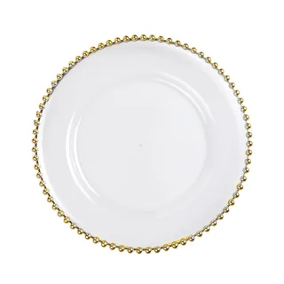 Acrylic Beaded Charger Plate