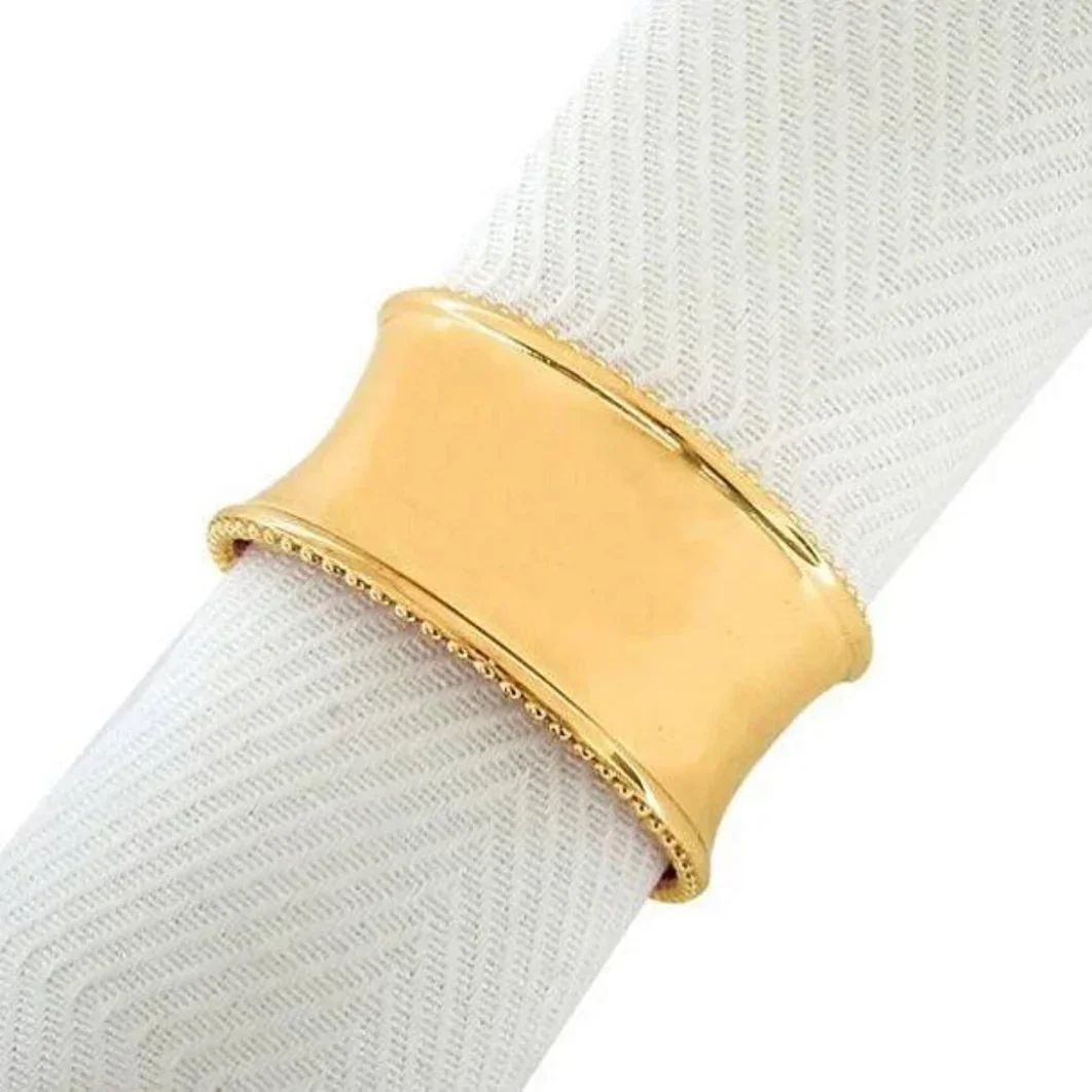 Beaded Napkin Ring — Gold