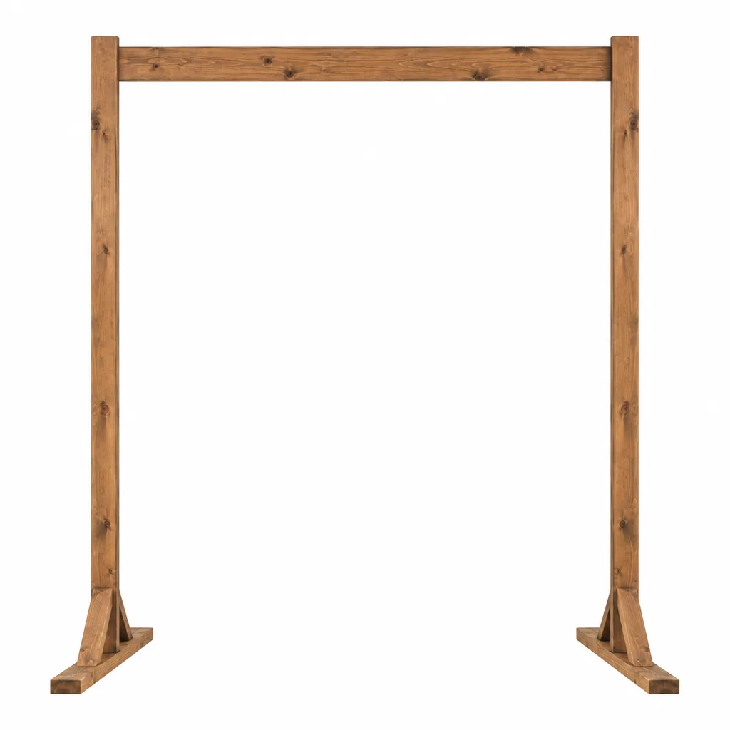 Bridal Arch - Rectangular Wood