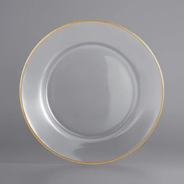 Gold Rim Charger Plate