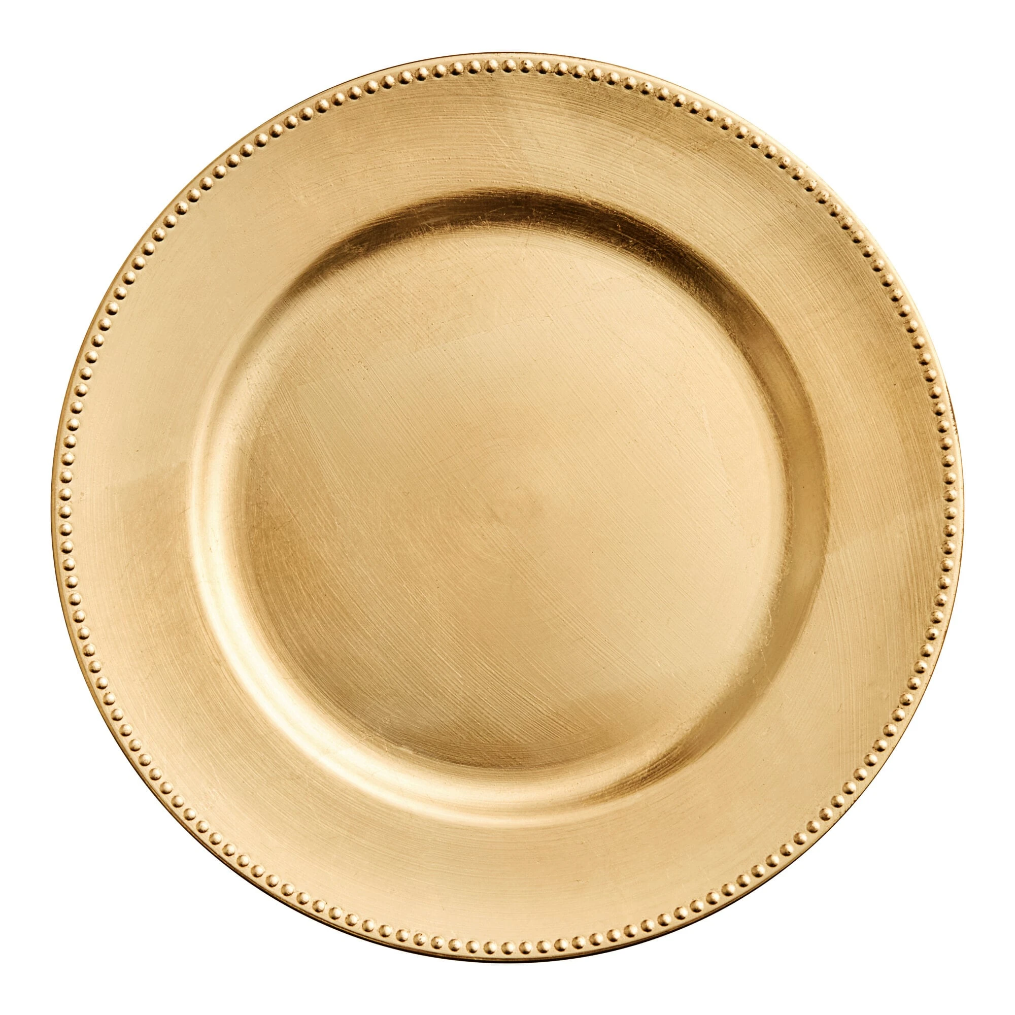 Gold Beaded Charger Plate