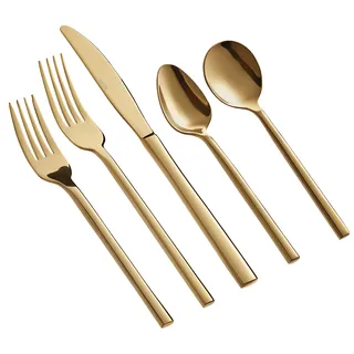 Gold Flatware Set
