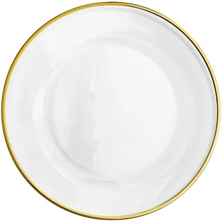 Gold Rim Charger Plate