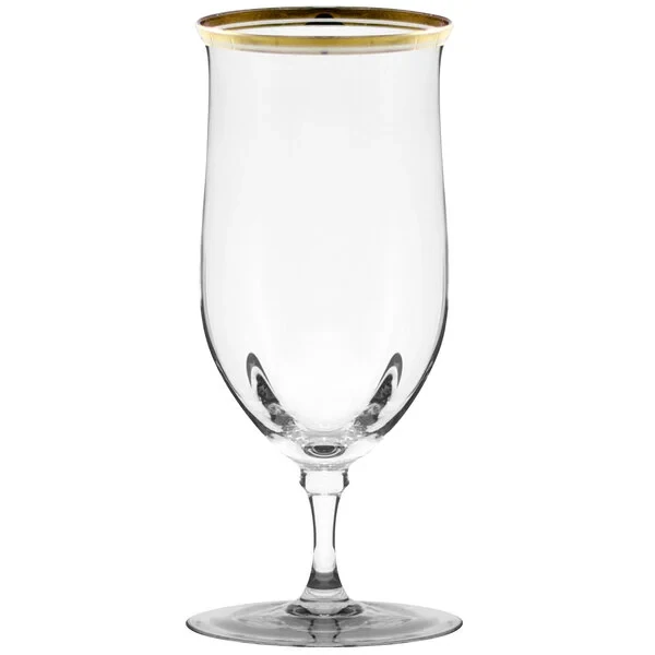 Gold Rimmed Water Goblet