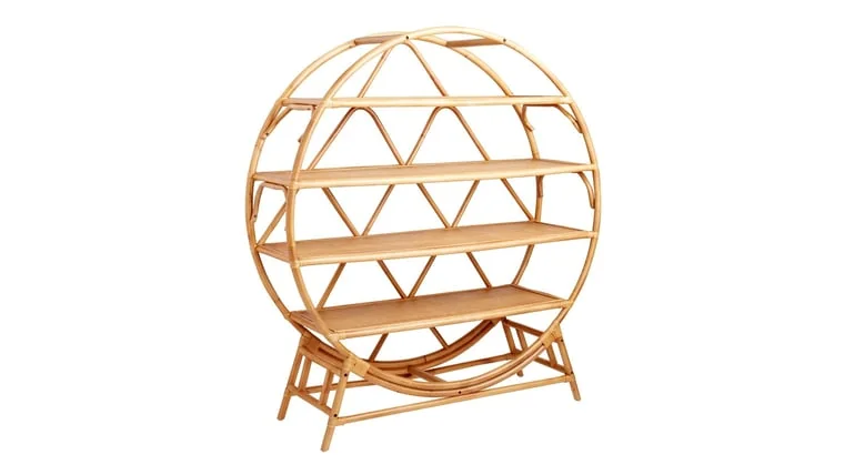 Honolulu Round Rattan Shelf