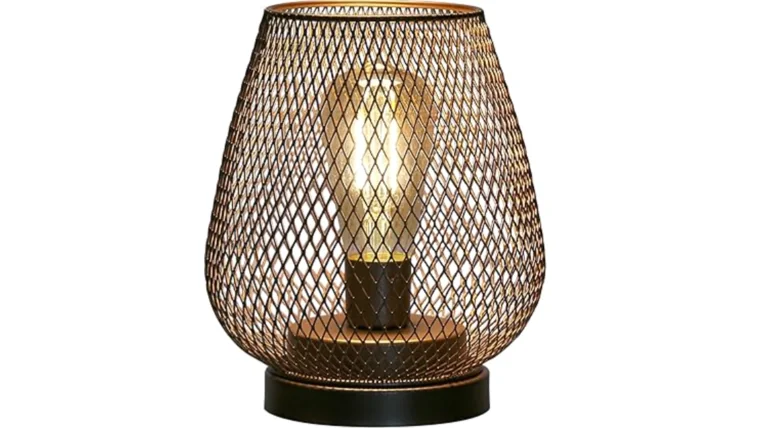 Metal Cage Cordless Lamp 6.7in