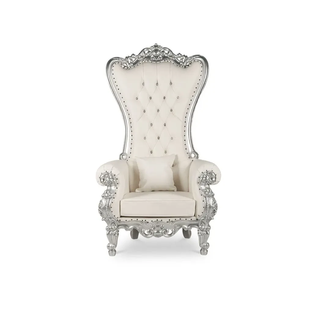 Silver Throne Chair (Single)