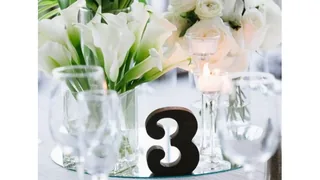 Table Numbers - Dark Wood