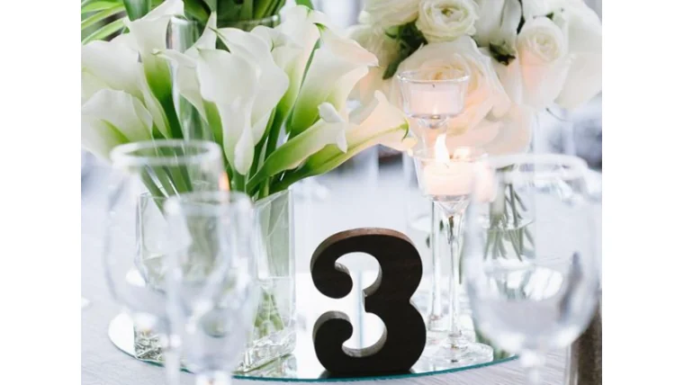 Table Numbers - Dark Wood